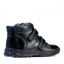 Botines para niños 3015 negro combinado