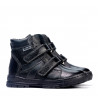 Botines para niños 3015 negro combinado