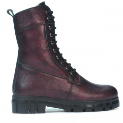 Botas mujer 3337 burdeos nácar