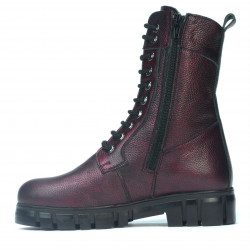Botas mujer 3337 burdeos nácar