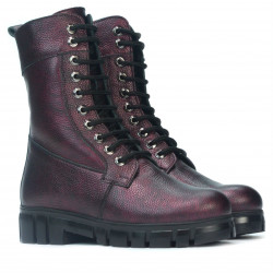 Botas mujer 3337 burdeos nácar