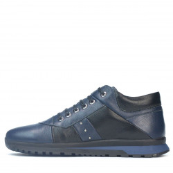 Zapatos casuales para hombre 4110 índigo+negro