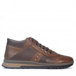 Zapatos casuales para hombre 4110 marrón + café
