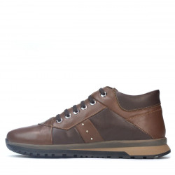 Zapatos casuales para hombre 4110 marrón + café