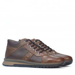 Zapatos casuales para hombre 4110 marrón + café
