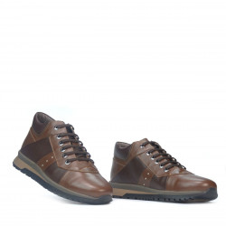 Zapatos casuales para hombre 4110 marrón + café