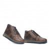 Zapatos casuales para hombre 4110 marrón + café