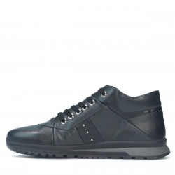 Zapatos casuales para hombre 4110 negro+gris