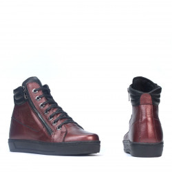 Botas 3339 burdeos nacarado