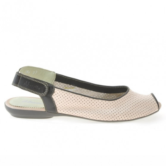 Sandalias mujer 583 rosa+café