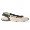 Sandalias mujer 583 rosa+café