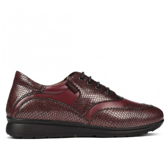 Zapatillas deportivas/casuales mujer 6005 burdeos combinado