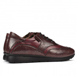 Zapatillas deportivas/casuales mujer 6005 burdeos combinado