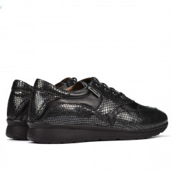 Zapatillas deportivas/casuales mujer 6005 negro combinado