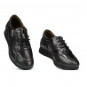 Zapatillas deportivas/casuales mujer 6005 negro combinado