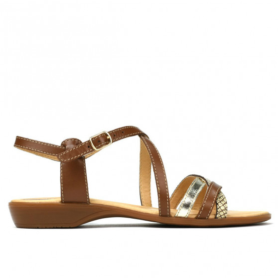 Sandalias mujer 5058 marrón combinado