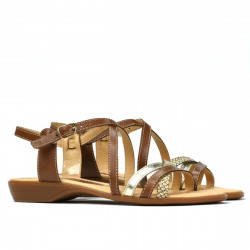 Sandalias mujer 5058 marrón combinado