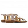 Sandalias de mujer 5058 rosa empolvado combinado