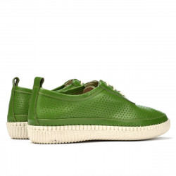 Mocasines mujer 688 verde crudo