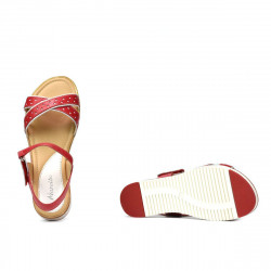 Sandalias de mujer 5061 jengibre+blanco