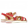 Sandalias de mujer 5061 jengibre+blanco