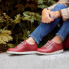 Zapatos casuales de mujer 7005 rojo