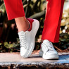 Zapatillas deportivas mujer 6008 blanco combinado