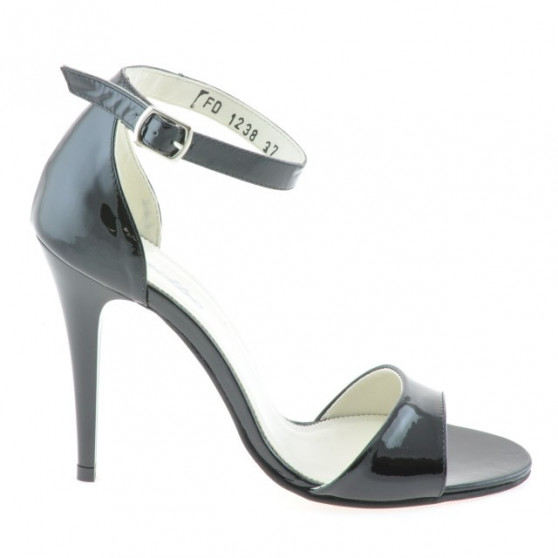 Sandalias de mujer 1238 charol negro