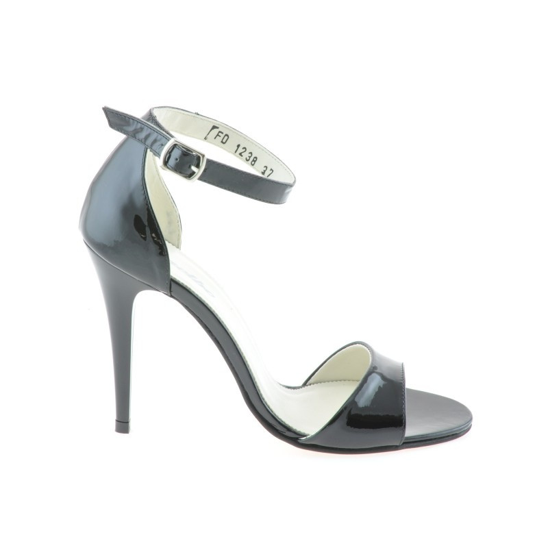 Sandalias de mujer 1238 charol negro
