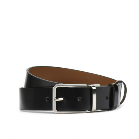Cinturón de hombre 35b bicolor negro+marrón
