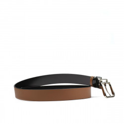Cinturón de hombre 35b bicolor negro+marrón