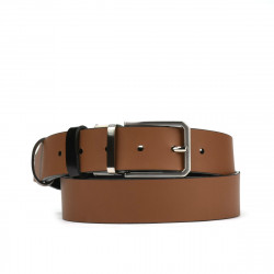 Cinturón de hombre 35b bicolor negro+marrón