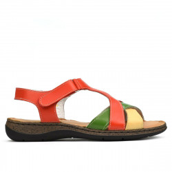 Sandalias de mujer 5046 naranja combinado