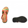 Sandalias de mujer 5046 naranja combinado