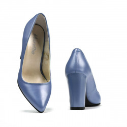 Zapatos elegantes para mujer 1261 azul perla