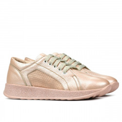 Zapatillas deportivas/casuales mujer 6010 polvo nacarado combinado
