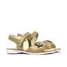 Sandalias para niños pequeños 55c charol beige
