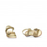 Sandalias para niños pequeños 55c charol beige