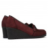 Zapatos casuales de mujer 6011 bufo burdeos