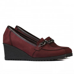 Zapatos casuales de mujer 6011 bufo burdeos