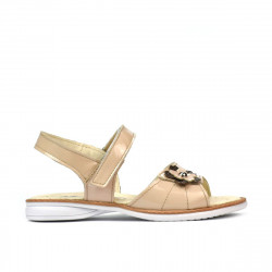Sandalias niños pequeños 55c charol marfil