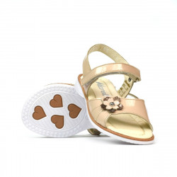 Sandalias niños pequeños 55c charol marfil