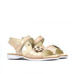 Sandalias niños pequeños 55c charol marfil
