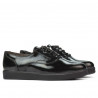 Zapatos casuales de mujer 664 charol negro