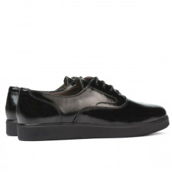 Zapatos casuales de mujer 664 charol negro