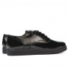 Zapatos casuales de mujer 664 charol negro