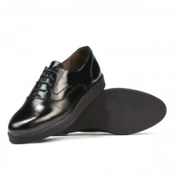 Zapatos casuales de mujer 664 charol negro
