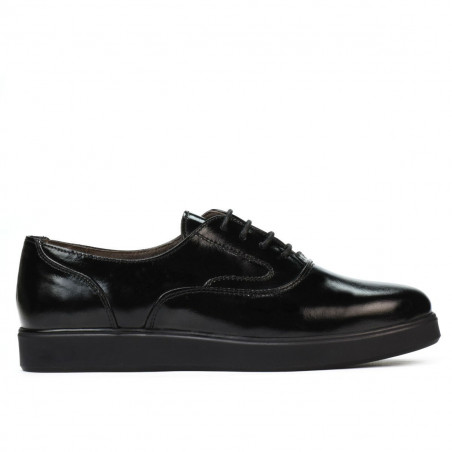 Zapatos casuales de mujer 664 charol negro