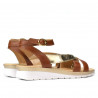 Sandalias de mujer 5060 marrón combinado
