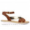 Sandalias de mujer 5060 marrón combinado